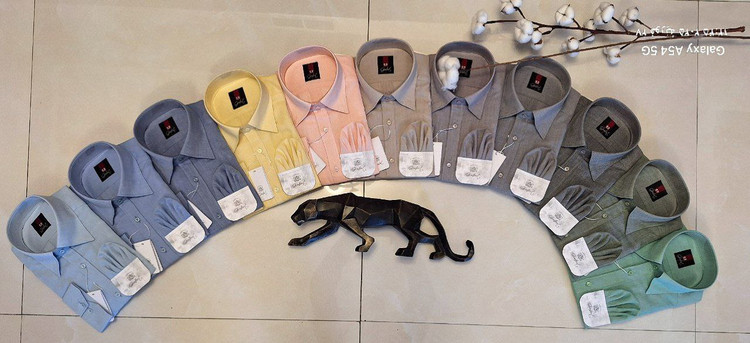 پیراهن نخ پنبه تک رنگ